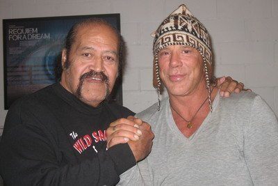 Afa and Mickey Rourke